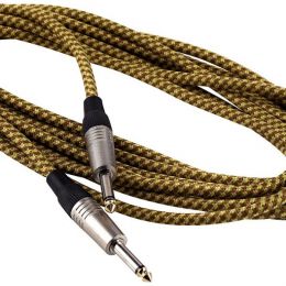 Кабель інструментальний ROCKCABLE RCL30205 TC D/Gold Instrument Cable - Vintage Tweed (5m)